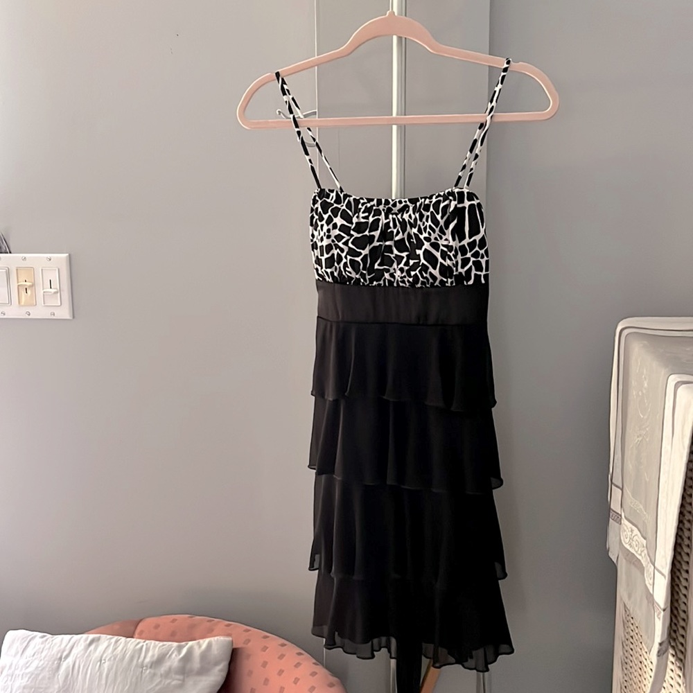 Sweet Storm Dress. Black with White. Size M.